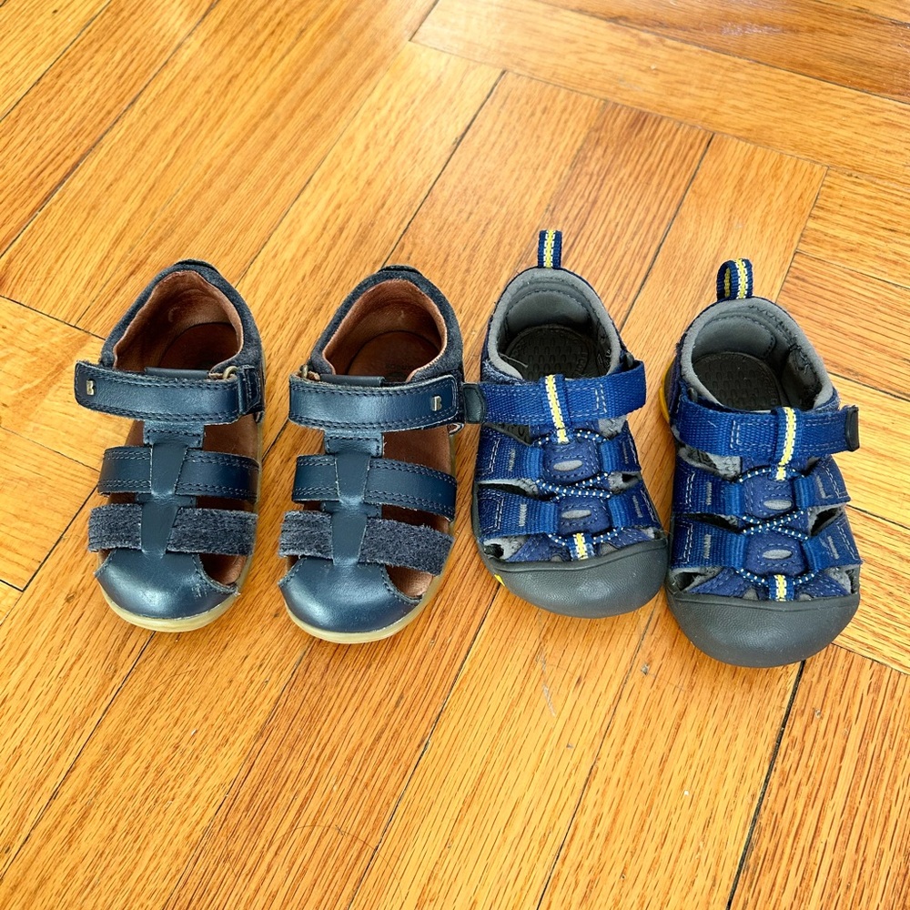 Bobux and Keen toddler sandals